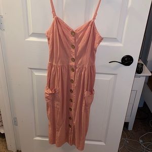 Bubblegum pink tanktop dress
